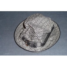 COACH Waterproof Bucket Hat ~ P/S Black Mini Signature C Jacquard Buckle Trim  eb-97029871